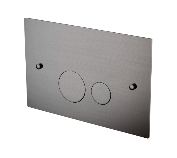 Кнопка для инсталляции Boheme латунь GUN METAL ультраплоская