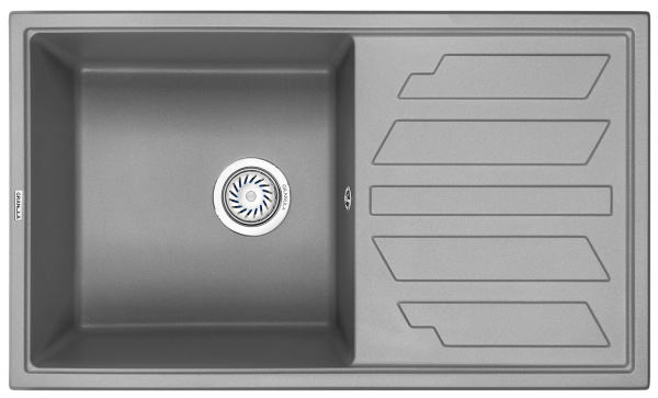 Кухонная мойка GRANULA (8601, АЛЮМИНИУМ)