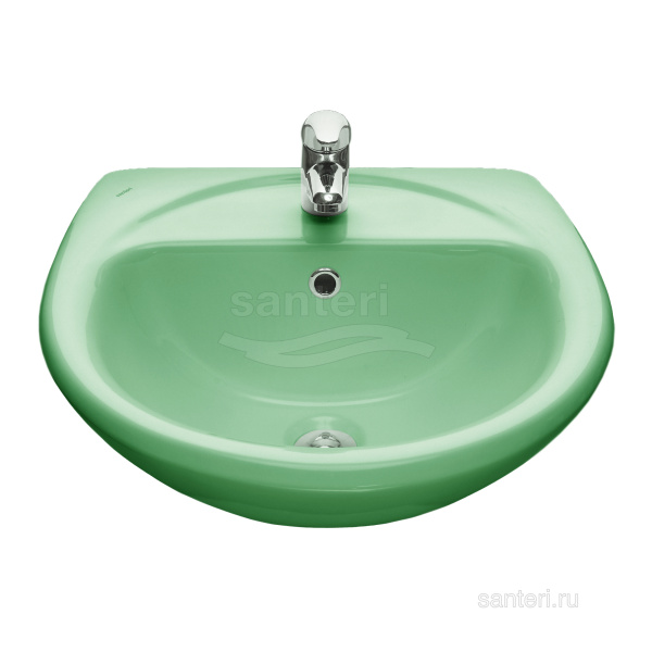 Раковина Santeri Соната с переливом салатовый 131112S0411B0 в магазинах СантехГид