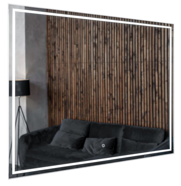 AZARIO зеркало Classico Quadrato влагостойкое с подсветкой 800*600 