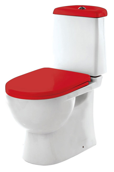 Унитаз-компакт Sanita Luxe Best Color Red с сиденьем Soft Close BSTSLCC07110522