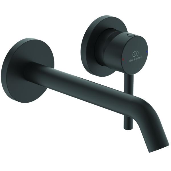 Смеситель для раковины настенный Ideal Standard Silk Black Ceraline, черный матовый () A6938XG