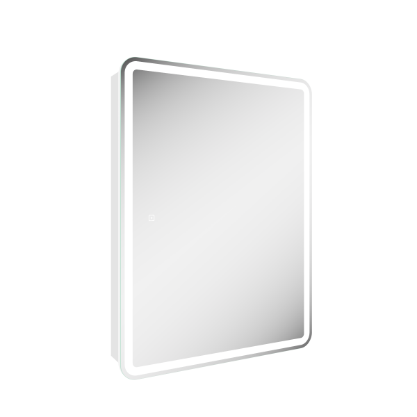 Зеркальный шкаф Sancos Дива / Diva DIV600 60x80 с подсветкой, белый глянцевый