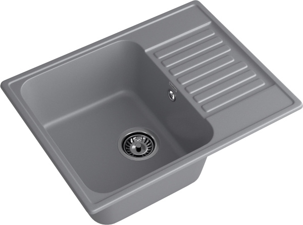GranFest QUARZ (ECO-13) Мойка чаша+кр 620*480 (темно-серый)