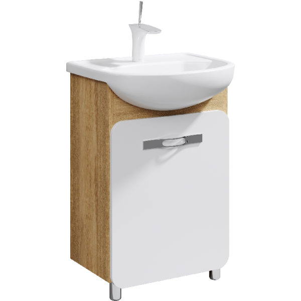 Напольная тумба с универсальной левой/правой дверью