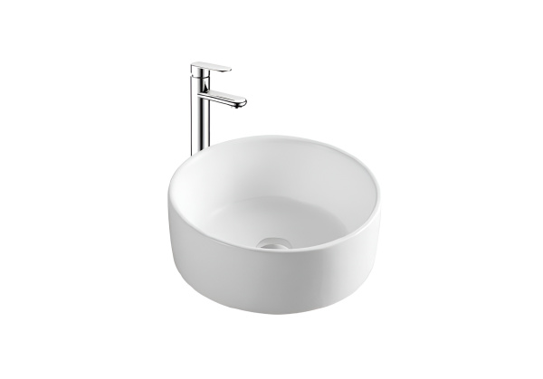 Раковина накладная для установки на столешницу AQUATEK AQ5118-MW 400*400*165, матовый белый в магазинах СантехГид