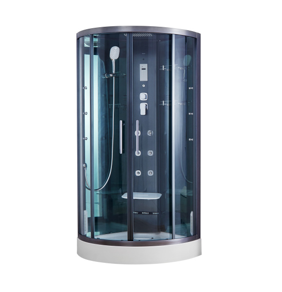 Душ.каб. SSWW (900х900х2180) С ПАРОМ и гидромассажем, низкий поддон(16 см), 3 места BU601