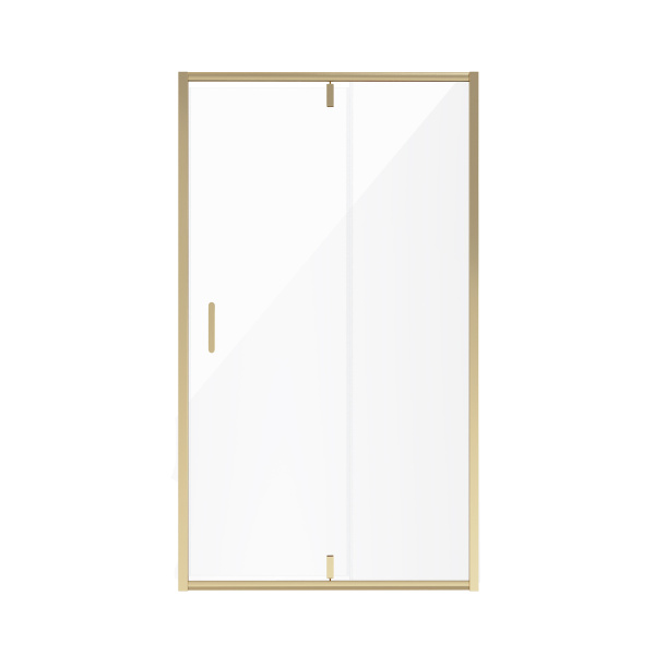 Дверь в нишу Niagara Nova (110х195) золото,двери распашные,стекло прозрачное,2 места NG-43-11AG 