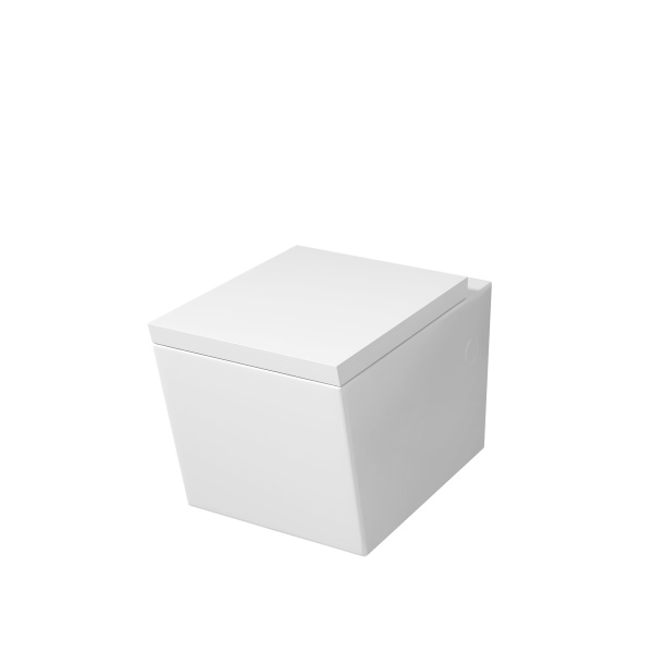 Унитаз подвесной Grossman Cristal (540х355х360) безободковый,белый с толстой крышкой GR-4495