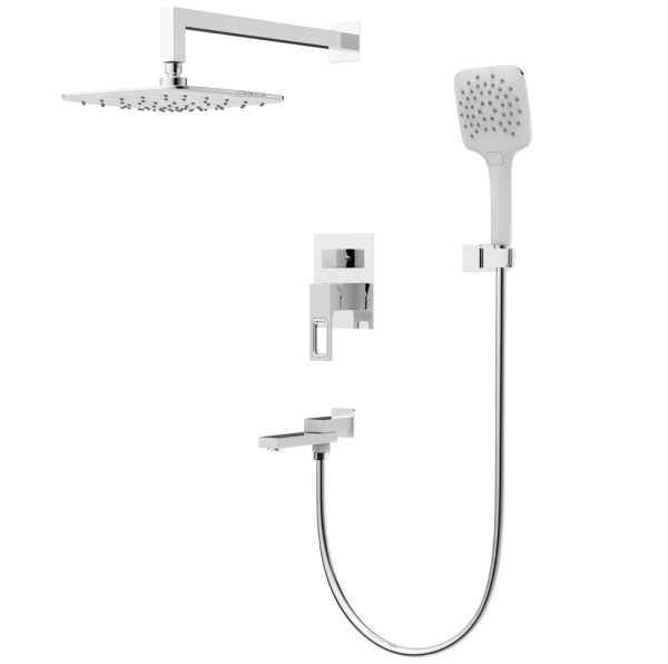 Душевая система встраиваемая белый/хром GAPPO G7117-8 