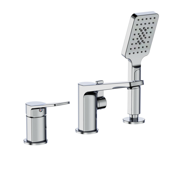 Смеситель для ванны на 3 отверстия хром FRAP F1161