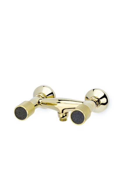 Смеситель для душа ROYAL CRYSTAL black, золото_Комплект