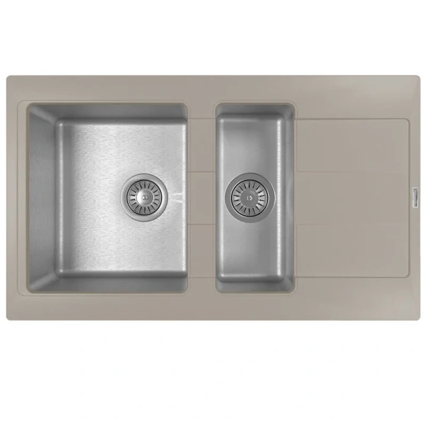 Мойка "Комби" 860 К, грей FS