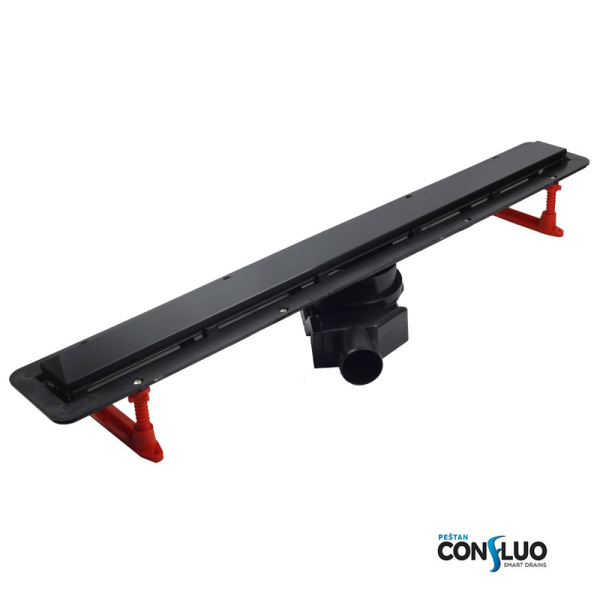 Линейный трап Pestan Confluo Frameless Line 550 Black Matte, нержавеющая сталь, черный матовый () 13701319