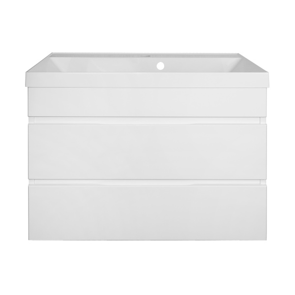 Комплект Azario Тумба Эстима 80/2 795х447х555 подвесная, с раковиной Астория 80, белый глянцевый () CS00094584