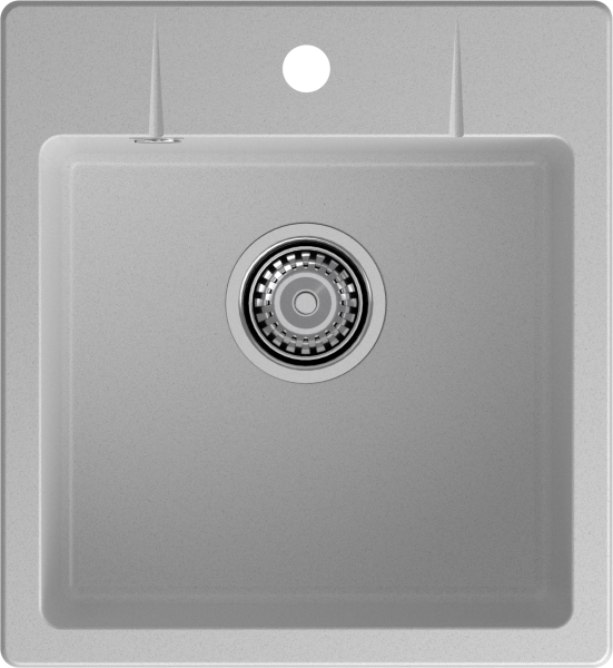 GRANFEST Мойка URBAN 245  1-чаша 450*490мм серый арт.GF-UR-