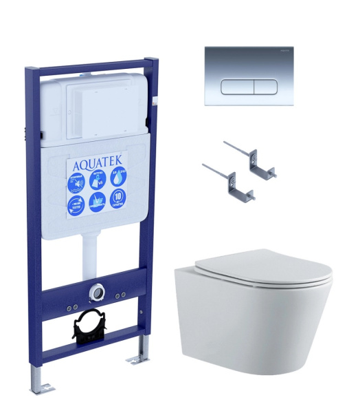 Инсталляция Set AQUATEK ВЕГА-1905-016 (рама AQUATEK Standard INS-0000012 с клавишей и крепежом