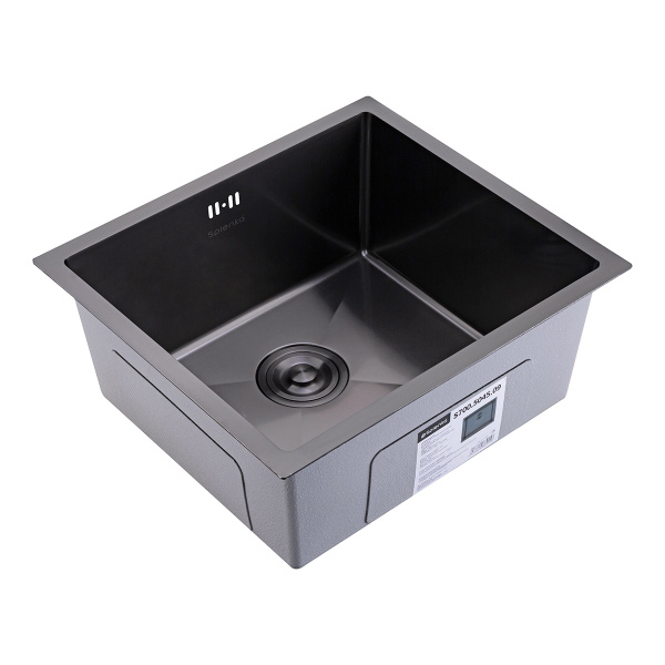 Кухонная мойка Splenka S700.5045.09 из нержавеющей стали в базу от 60см, графит