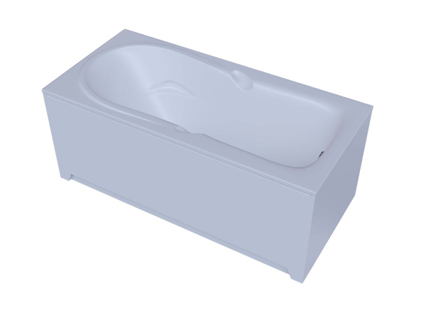 Акриловая ванна Aquatek Леда 170x80 прямоугольная, слив справа, с каркасом и экраном, без гидромассажа