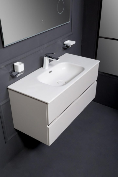 Тумба без раковины Vallessi 120*46cm КАШЕМИР мат. 2 полки