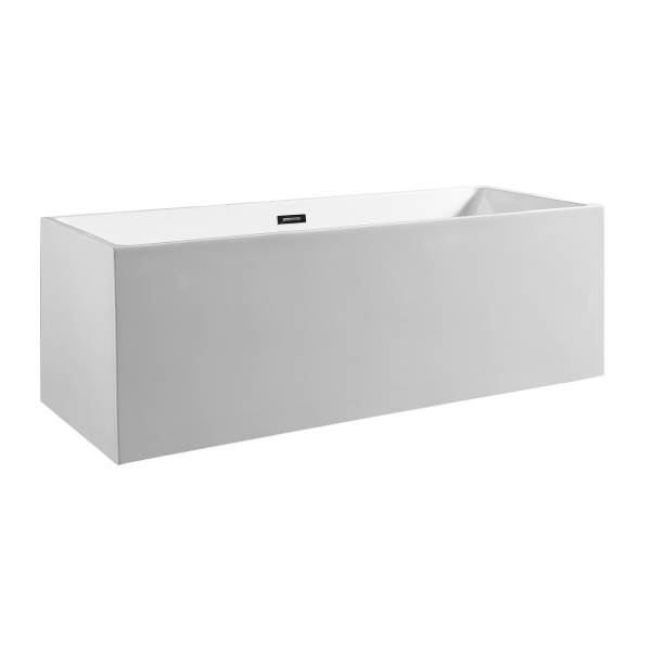 Ванна акриловая Azario MODERN 1600x750x580 отдельностоящая, в комплекте с сифоном и металлической рамой (AZ-6601-16075)