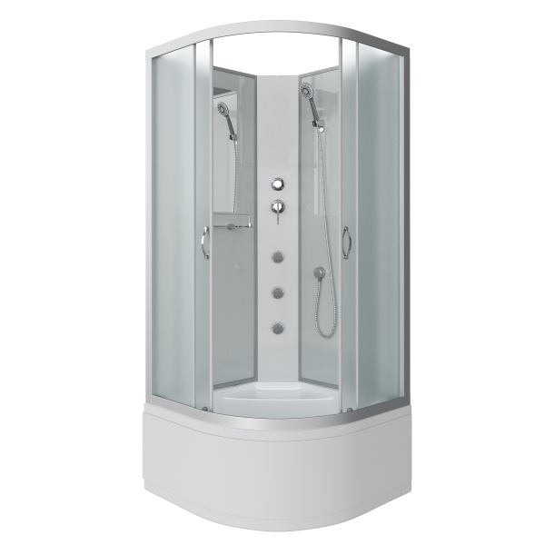 Душевая кабина Niagara Classic NG-2307-14BKG (80х80х200) высокий поддон(40см),стекло матовое,4 места