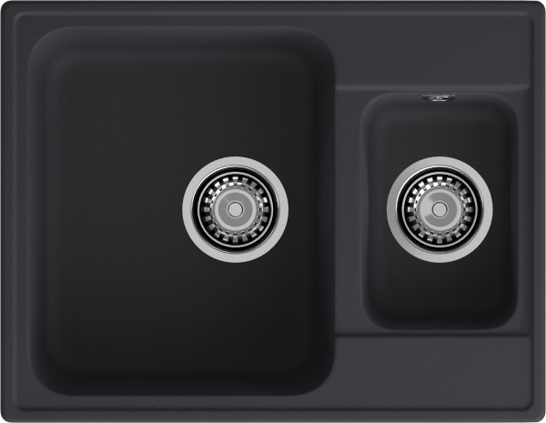 GranFest QUARZ (ECO-09) Мойка 1.5-чаш. 620*480 (черный)