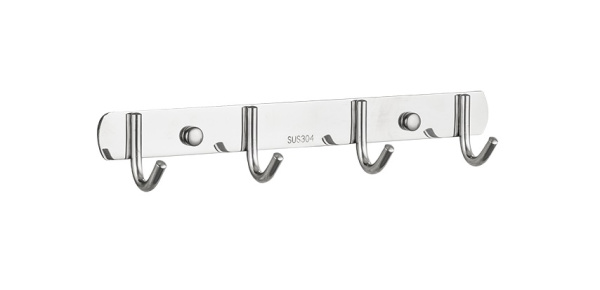 Вешалка 4 крючка хром Frud R201-4