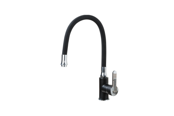 Смеситель для кухни черный хром FRAP F4042