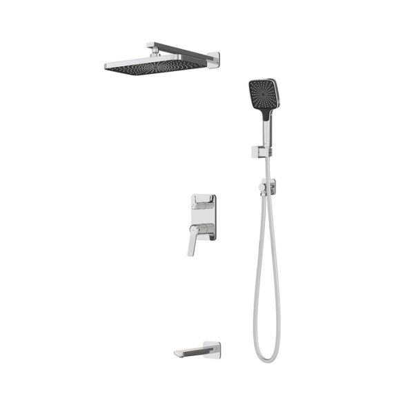 Встраиваемая система с тропическим, ручным душем и изливом, глянцевый хром, Parker, IDDIS, PARSB03i68 душем, глянцевый хром, Parker, IDDIS, PARSB03i68