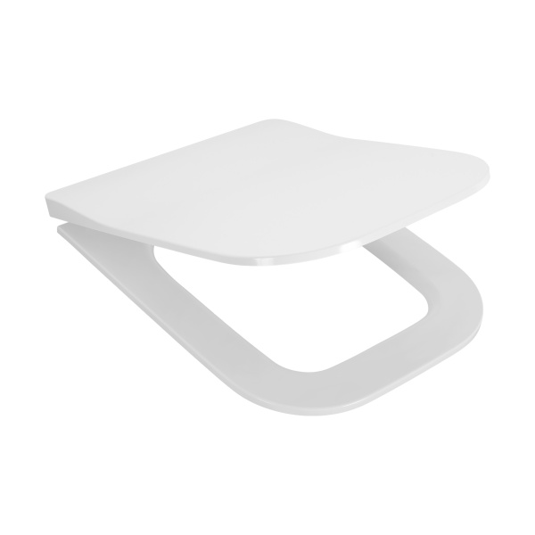 Сиденье Santek Лайн дюропласт, быстрое снятие, тонкое, микролифт, для напольной чаши, 1WH501622