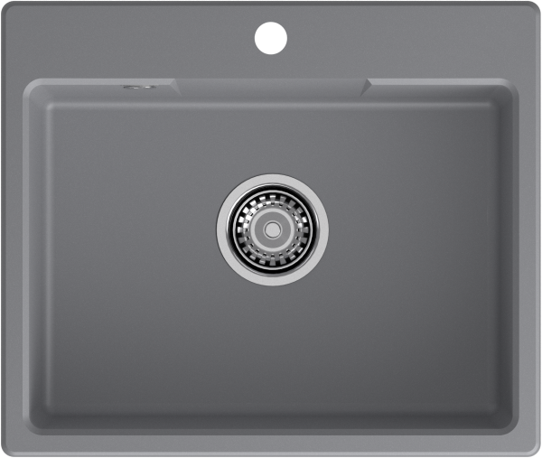 GRANFEST Мойка URBAN 658  1-чаша 580*490мм темно-серый арт.GF-UR-