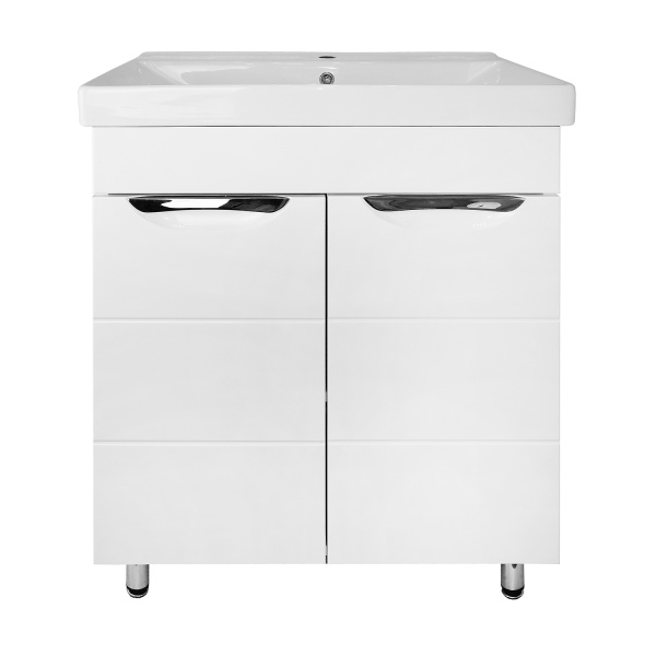 Комплект Тумба Стиль- 70 "Соло" 700х470х890 напольная, фрезерованнй фасад, с раковиной Tempo 70 () CS00092803