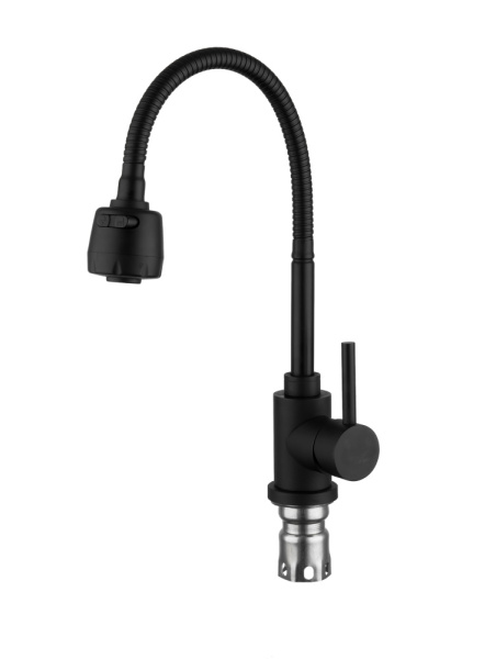 Смеситель для кухни чёрный FRAP F40993-6