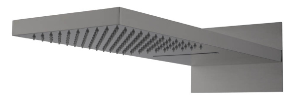 Лейка верхняя FUSION Gun Metal с каскадом 