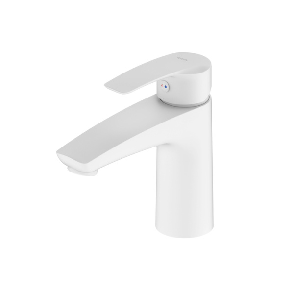 Смеситель для умывальника, белый матовый, Ray, IDDIS, RAYWT00i01