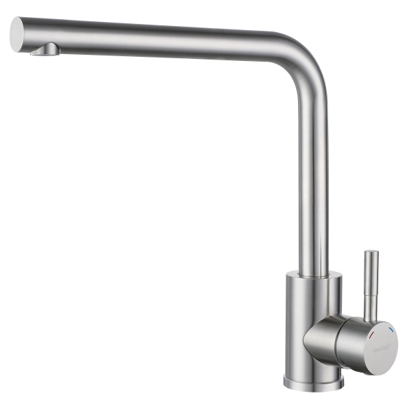 Смеситель для кухни Г-обр. D-35мм (нержавейка) GRANFEST QUARZ