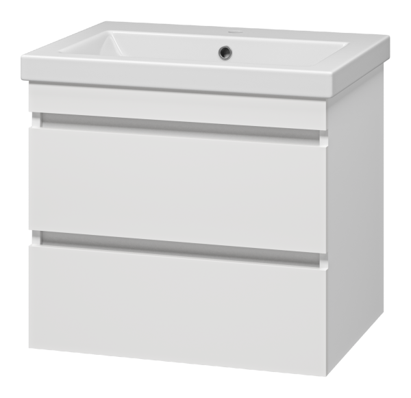 Енисей - 60 тумба подвесная 2 ящ. + раковина