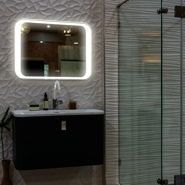 Зеркало Indigo 800х550 - 2 (подогрев, сенсорный выключатель) 