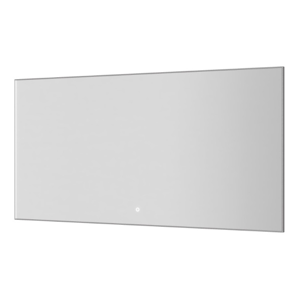 Прямоугольное зеркало , мет. рама, подсв., сенсор, антизапотевание, 140*70 CHROME 