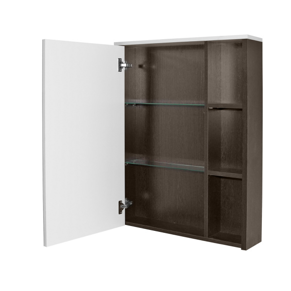 Зеркальный шкаф "БОСКО-65" бел./венге(ПВХ)