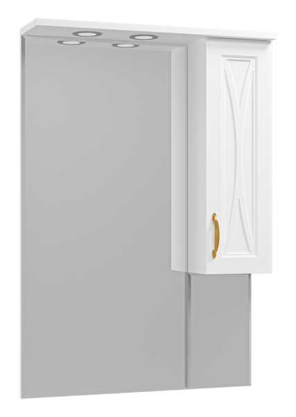 Зеркало-шкаф Амбра - 70 прав. (свет)