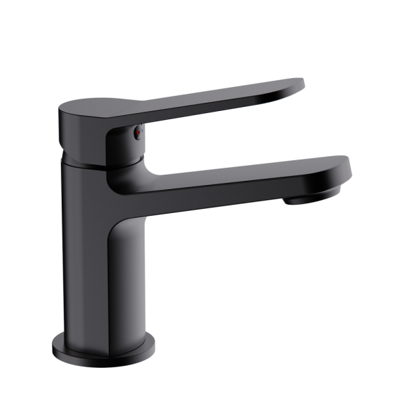 Смеситель для раковины чёрный FRAP F1062