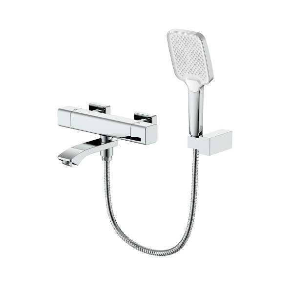 Смеситель Raglo для ванны и душа с термостатом излив повротный 15 см, хром R01.36