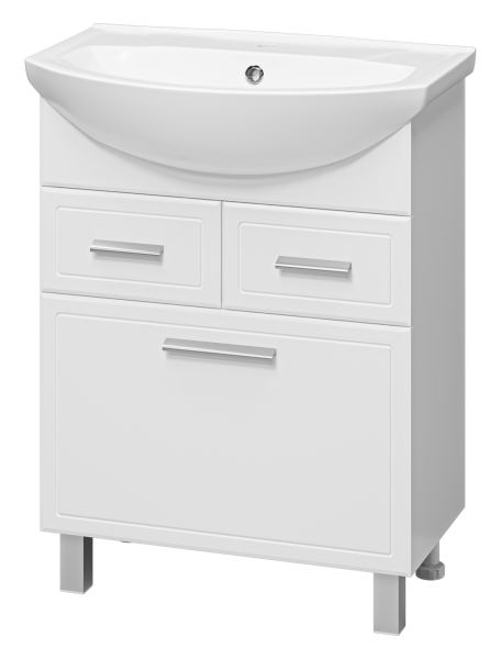 Тумба Стелла -65 с 2-мя ящ.+ раков. Б/К горизонт.