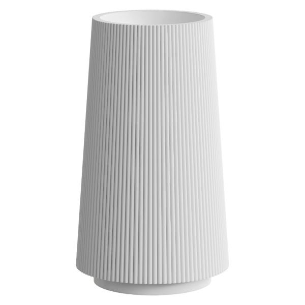 Раковина напольная рифленая Torre Corian 480*480*850 Matt White в магазинах СантехГид