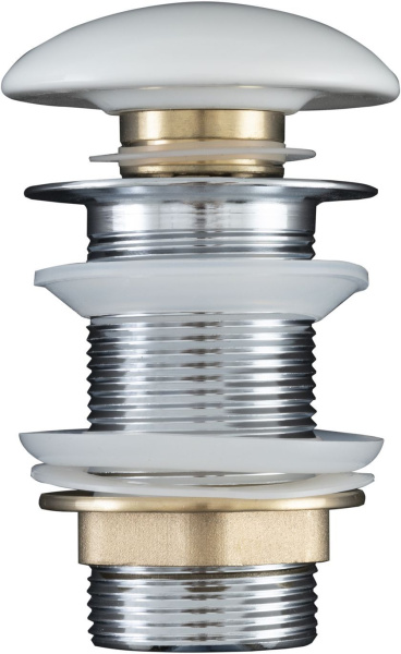 Донный клапан Aquanet белый, без перелива в магазинах СантехГид