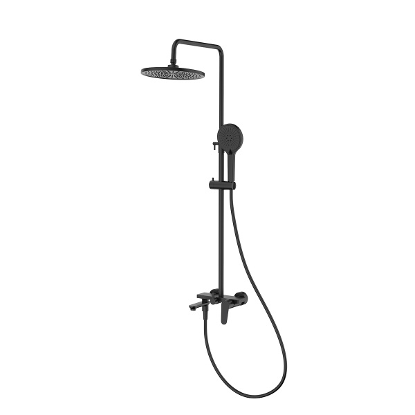 Душевая система Raglo для ванны и душа излив поворотный 15 см, черный R31.24.06