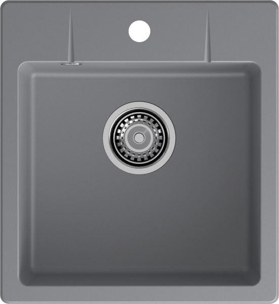 GRANFEST Мойка URBAN 245  1-чаша 450*490мм темно-серый арт.GF-UR-