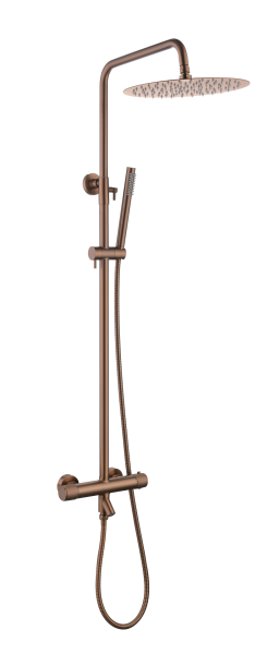 Стойка для душа c термостатом UNO Brushed Bronze